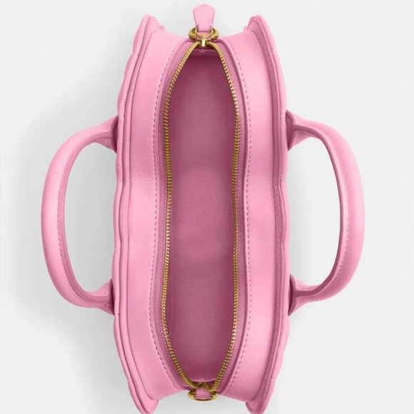 COACH PINK BOW BAG WITH QUILTING - Picture 3 of 8